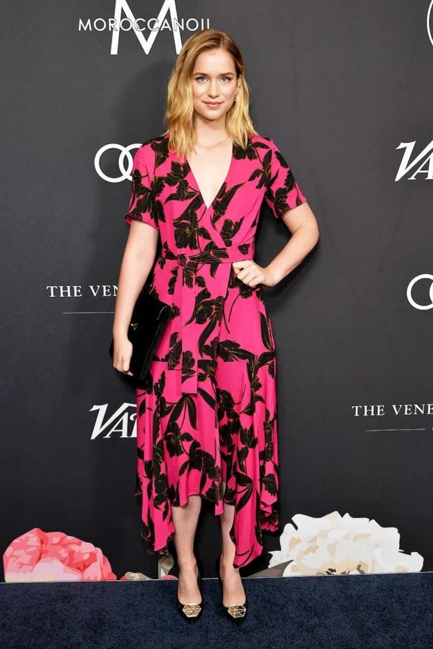 A.L.C. Pink Floral Silk Midi Dress Size 0